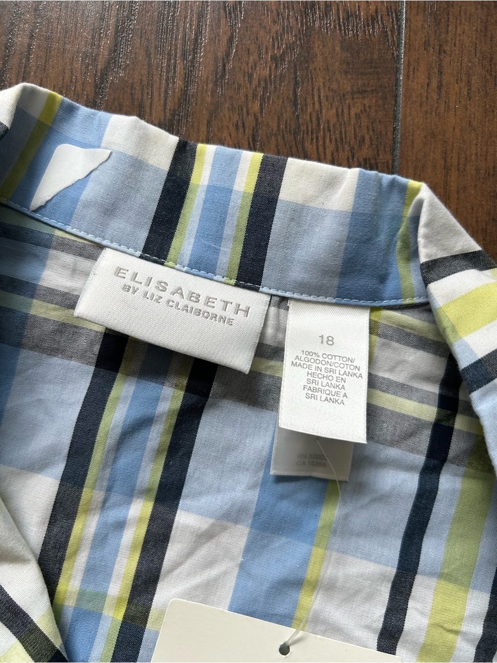 Elizabeth by Liz Claiborne, Women Plaid Shirt - Picture 9 of 13